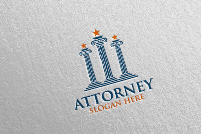 Law and Attorney Logo Design 3