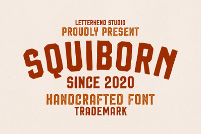 Squiborn - Logo Font