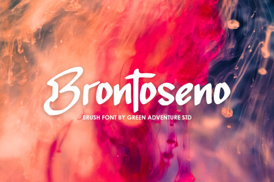 Brontoseno - A Brush Font