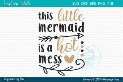 This little mermaid is a hot mess