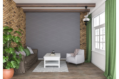 Interior scene - artwork background - interior mockup