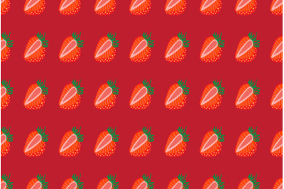 Seamless pattern of Strawberrys virtual background for Zoom