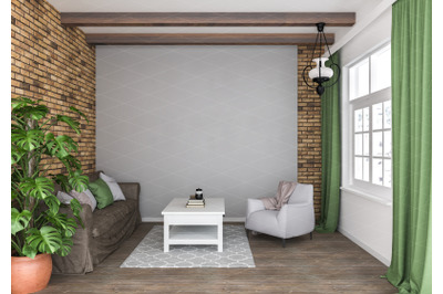 Interior scene - artwork background - interior mockup