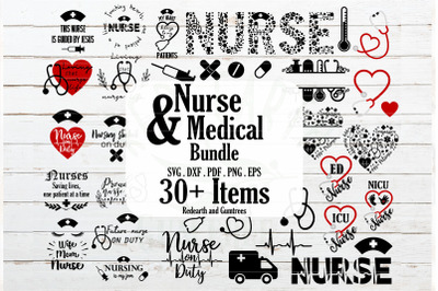 Nurse and Medical bundle, Nurse quotes SVG,PNG,DXF,EPS,PDF
