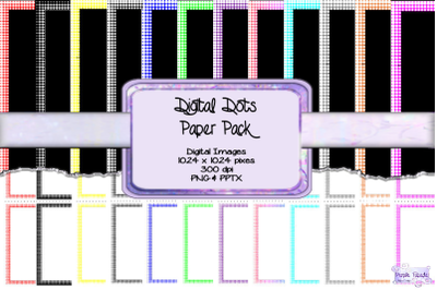 Digital Dots Border Paper Pack