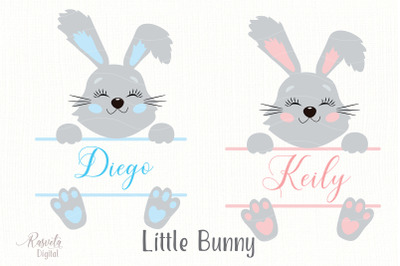 Cute Little Easter Bunny Clipart 10