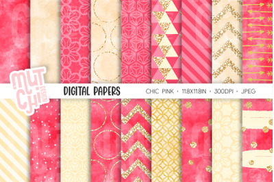 Pink Chic Digital Papers
