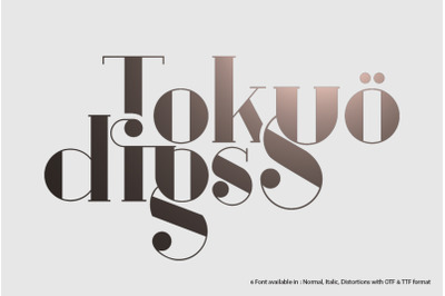 TOKYO DIGS Font Serif 6 in 1