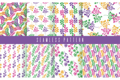 Pattern set print fabric flora