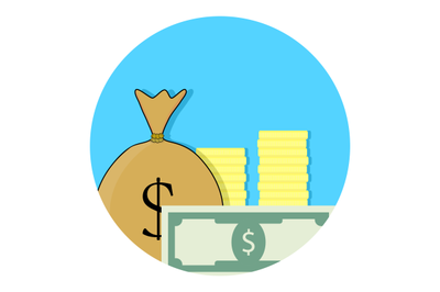 Capital money icon