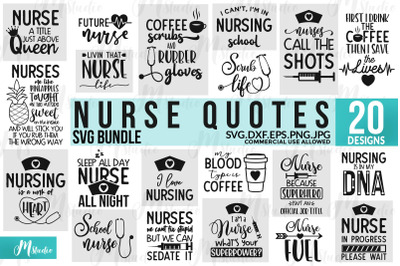 Nurse Quotes SVG Bundle