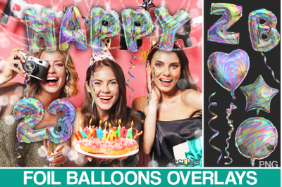 Rainbow balloons overlay png clip art foil alphabet balloons