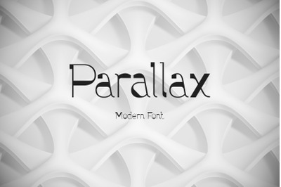 Parallax font and graphics