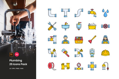 Plumbing Icons Pack