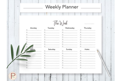 Weekly Task Planner Printable
