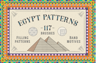 117 Egypt Patterns Brushes &amp; Swatches