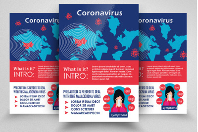 Corona virus Prevention Flyer&2F;Poster