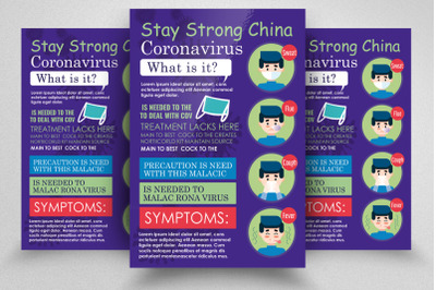 Corona virus Prevention Flyer&2F;Poster