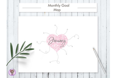 Monthly Goal Planner Printable