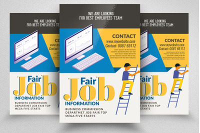 Hiring &amp;amp; Job Fair Flyer Template