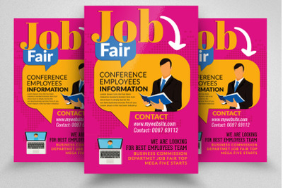 Job Fair Flyer&2F;Poster Template