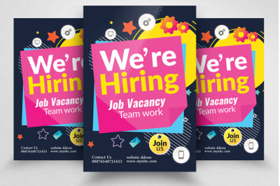 We Are Hiring Flyer Template