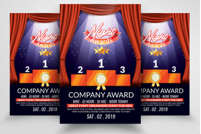 Company Award Night Flyer