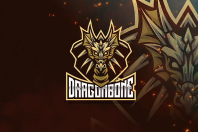 Dragon Bone Esport Logo Template