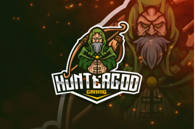 Hunter God Esport Logo Template