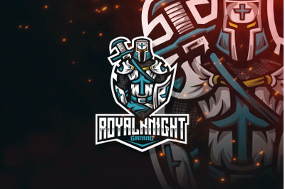 Royal Knight Esport Logo Template