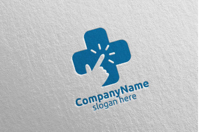 Click Cross Medical Hospital Logo Design 30