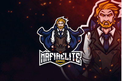 Mafia Elite Esport Logo Template