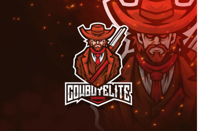 Cowboy Elite Esport Logo Template