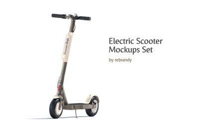 Electric Scooter Mockups Set