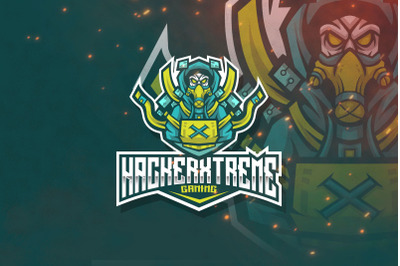 Hacker Xtreme Esport Logo Template