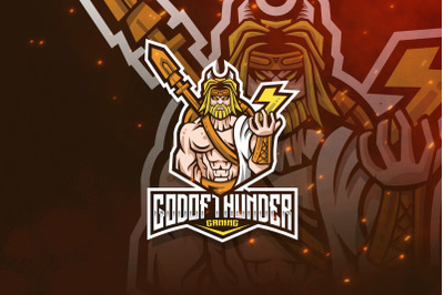 God of Thunder Logo Template