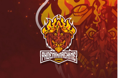 Phoenix Machine Esport Logo Template