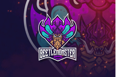 Beetle Monster Logo Template