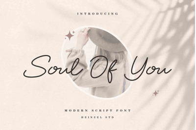 Soul Of You | Modern Script Font