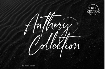 Anthery Collection a Handwritten Script Font