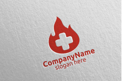 Donor Cross Medical Hospital Logo Design 49