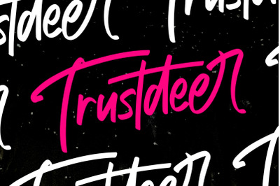 Trustdeer Handbrush Font