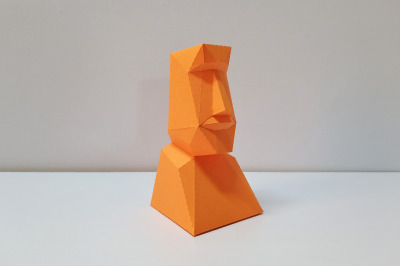 DIY Moai Statue - 3d papercraft