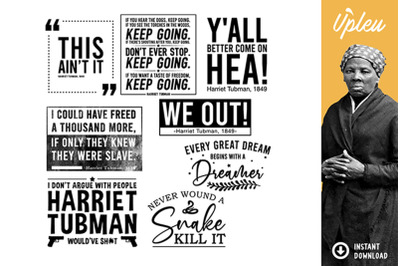 Harriet Tubman Quotes SVG