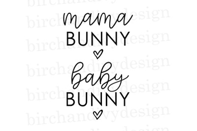 Mama Bunny and Baby Bunny