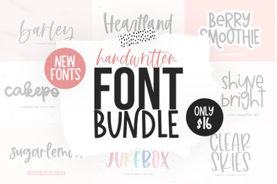 Font Bundle - Handwritten Fonts for Crafters!