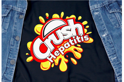 Crush Hepatitis SVG