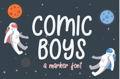 Comic Boys - Kids Bubble Font