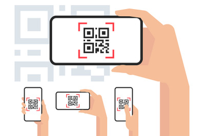 Smartphone Scanning QR Code