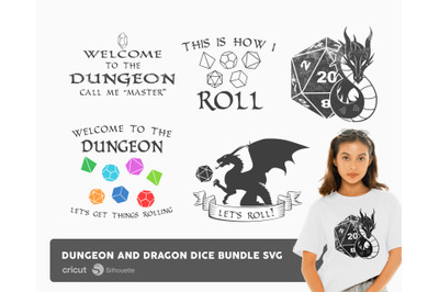 Dungeon And Dragon Dice Bundle SVG